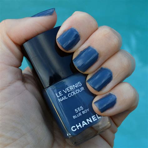 chanel blue boy 555|Chanel nail coat.